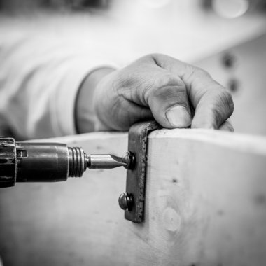 Adam çalışan eller 