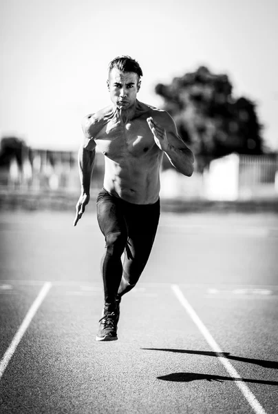 Um homem do Sprinter — Fotografia de Stock