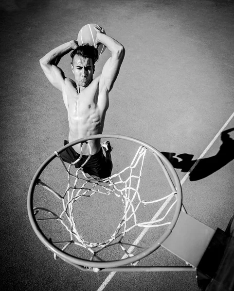 一名篮球运动员 — 图库照片