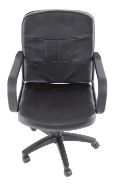 Beyaz arka plan üzerinde izole zarif ofis koltuğu