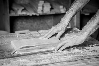 Adam çalışan eller 