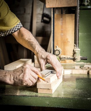 Adam çalışan eller 