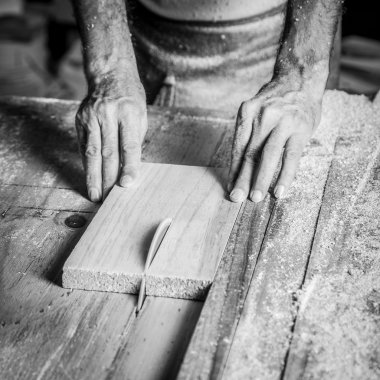 Adam çalışan eller 