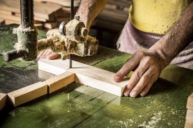 Adam çalışan eller 