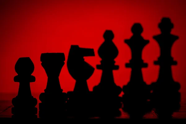 Gra szachy drewniane — Zdjęcie stockowe