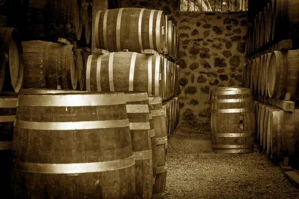 Os barris de vinho — Fotografia de Stock