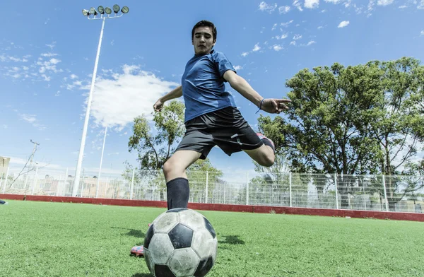Voetballer voetbal speler — Stockfoto