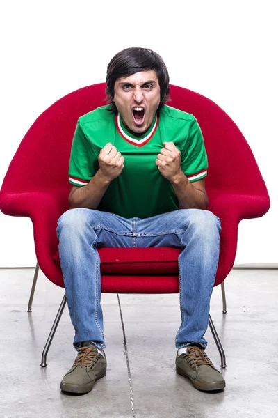 Hombre gritando de emoción — Foto de Stock