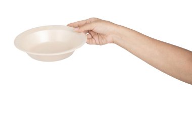 El şakası bej doğal bitki lifleri beyaz arka planda ıslatılabilir, kaydedilen kırpma yolu.