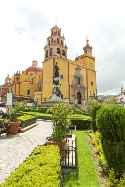 Facade Cathedral Historic Ancient Colonial City Guajauato Mexico — Stock Photo, Image