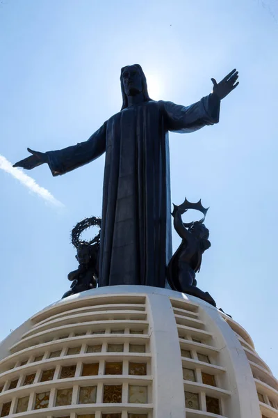 Церковь Cerro Del Cubilete Historica Древний Колоритный Город Гуахауато Мексика Стоковое Фото