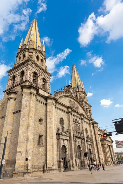 Skott Från Utsidan Den Historiska Stadskärnan Guadalajara — Stockfoto