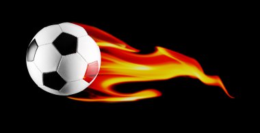 Futbol topu siyah ve beyaz