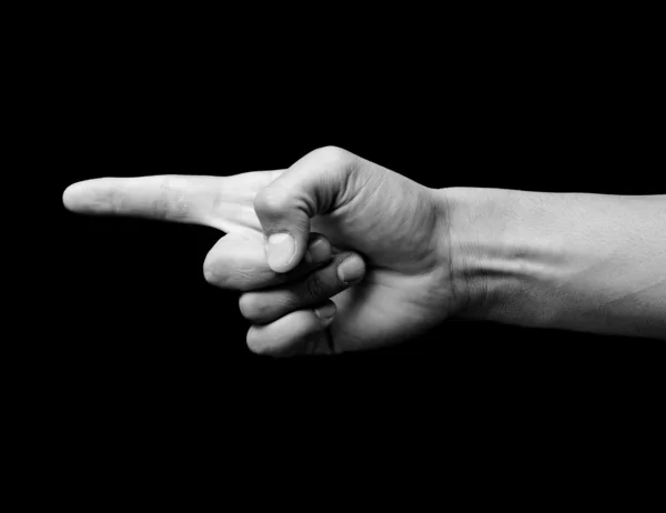 Hand black and white — Stock Photo, Image