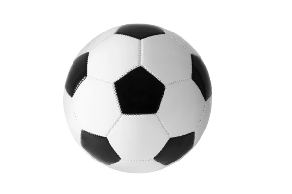 Ποδόσφαιρο μπάλα μαύρο και άσπρο — Φωτογραφία Αρχείου