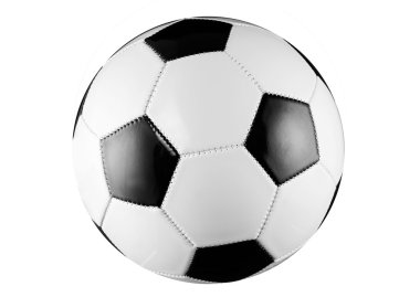 Futbol topu siyah ve beyaz