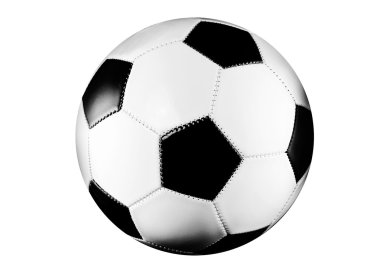 Futbol topu siyah ve beyaz