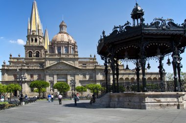 Tourist monuments of the city of Guadalajara clipart
