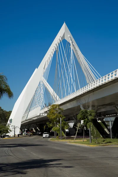 Структура підвісного мосту — стокове фото