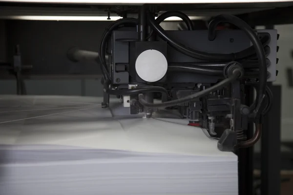 Производство печати крупным планом — стоковое фото