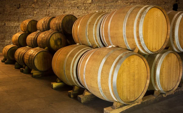 Botti di vino a riposo — Foto Stock