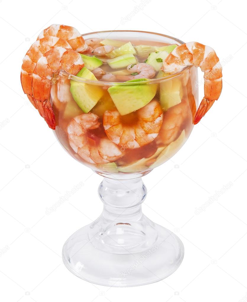 Cocktail of shrimps