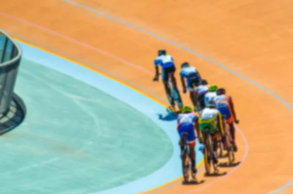 Kerékpározás a velodrome — Stock Fotó