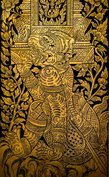 Antigua pintura tailandesa —  Fotos de Stock