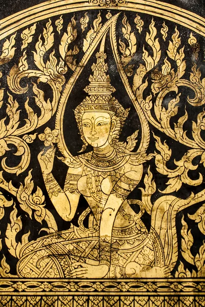 Ταϊλανδικά στυλ τοιχογραφία — Φωτογραφία Αρχείου