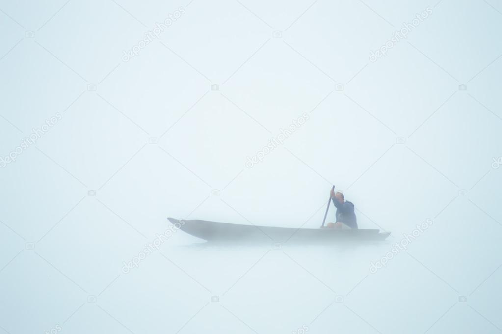 rowboat in the lake