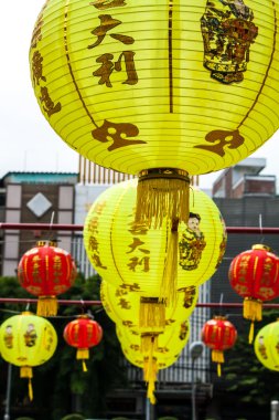 Çin kasabasında Çin lamba