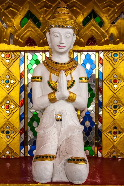 Sculpture.The thai művészet szobrászat a templomban — Stock Fotó