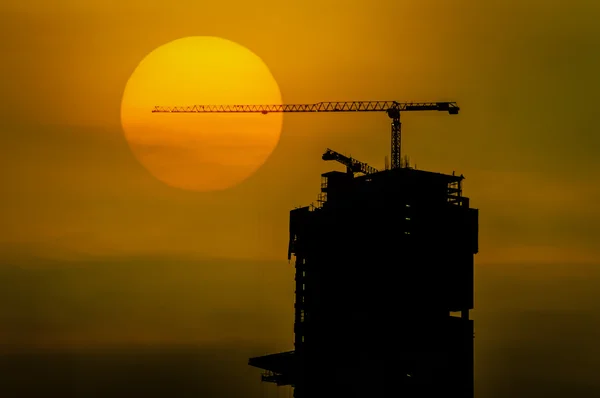 Guindastes de construção — Fotografia de Stock