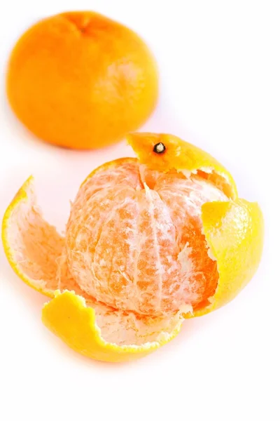 Mandarin Orange on White Background — Stock Photo, Image