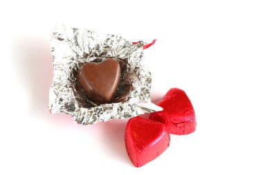 kalp şeklinde çikolata