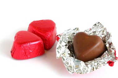 kalp şeklinde çikolata