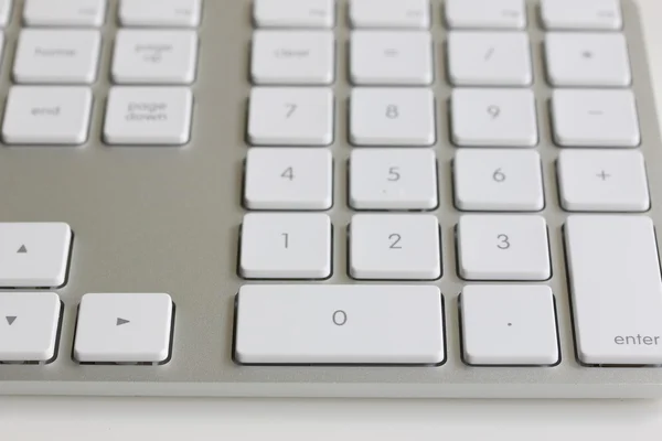 Цифровые ключи на клавиатуре — стоковое фото