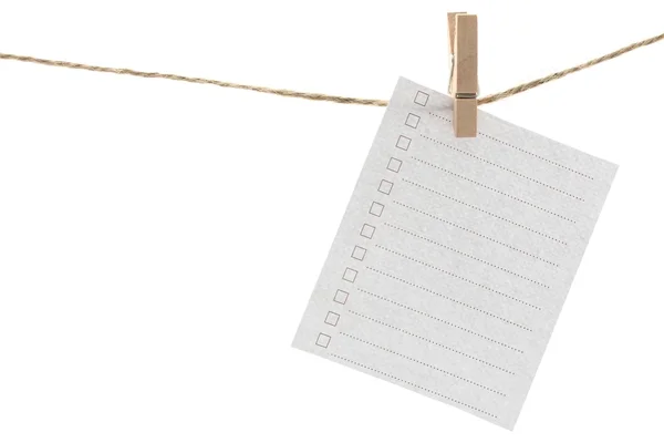 Hanging Notepad — Stock Photo, Image
