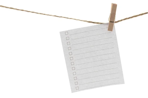 Hanging Notepad — Stock Photo, Image