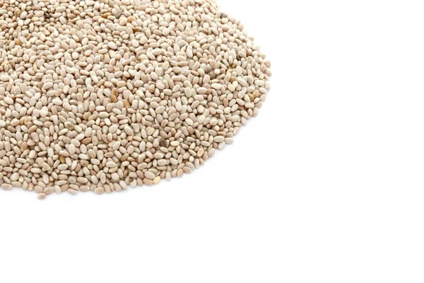 Chia Seeds on White Background — Stock Photo, Image