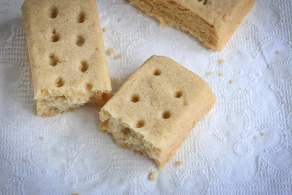 Shortbread sur serviette en papier — Photo