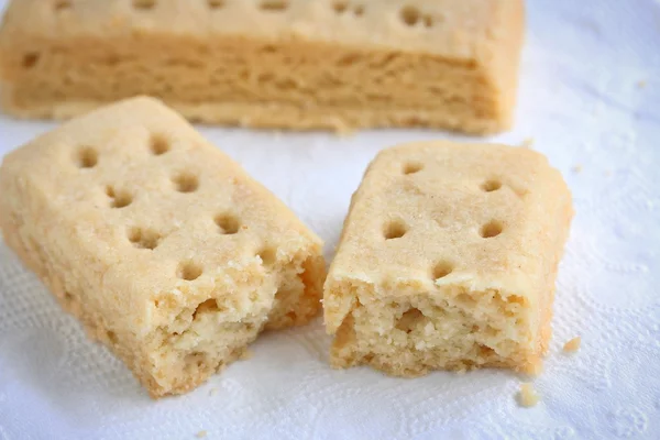 Pane frolla su tovagliolo di carta — Foto Stock