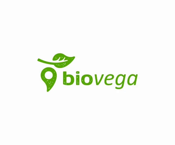 Produits Biologiques Naturels Logo Design Conception Vectorielle Marché Alimentaire Végétarien — Image vectorielle