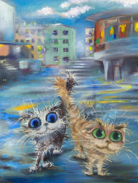 Street iki kedi