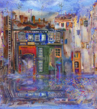 İki kedi içinde belgili tanımlık yarda yürüyor