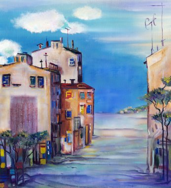 şehri terk. orijinal resim.