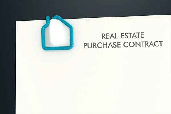 Real estate contract template
