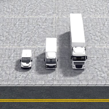 İş Lojistik Taşımacılık hizmeti illüstrasyon