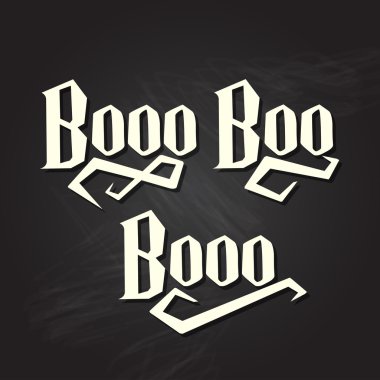 Halloween teklif kara tahta boo