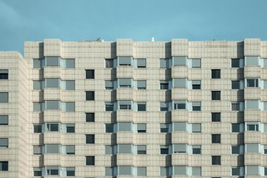 Desenli dış blok düz cephe